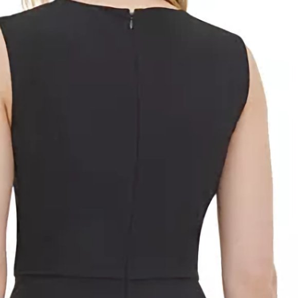 NEW Calvin Klein Sleeveless Asymmetric Fit & Flare Dress, Size 4 - Picture 12 of 16